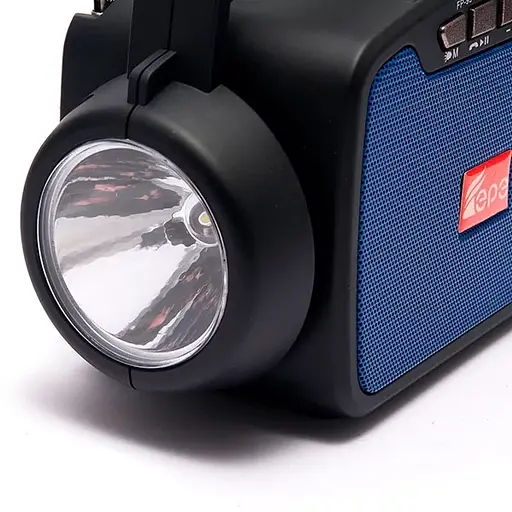 Радіо + колонка + MP3-плеєр EPE FP-95-S USB із сонячною панеллю (Синій) - фото 3