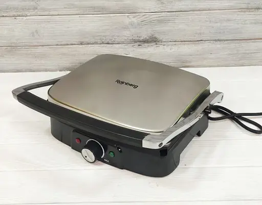 Прижимной контактный домашний электрогриль Rainberg RB-5413 3200 Вт - фото 5