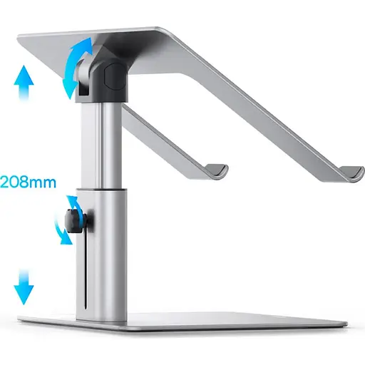Підставка для ноутбука Baseus Metal Adjustable Laptop Stand Silver LUJS000012 (99674) - фото 7