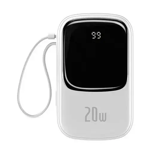 Портативна батарея - зовнішній акб Baseus Qpow Pro 10000 mAh 20W PPQD020002 білий - фото 3