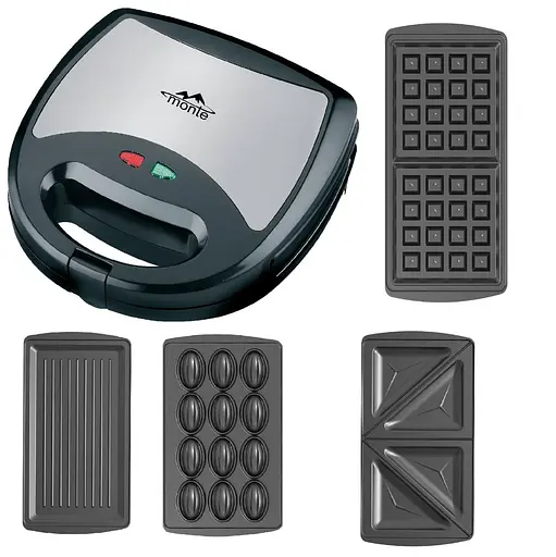 Гриль 4в1 Monte MT-3526 Серый 750 Вт - фото 2