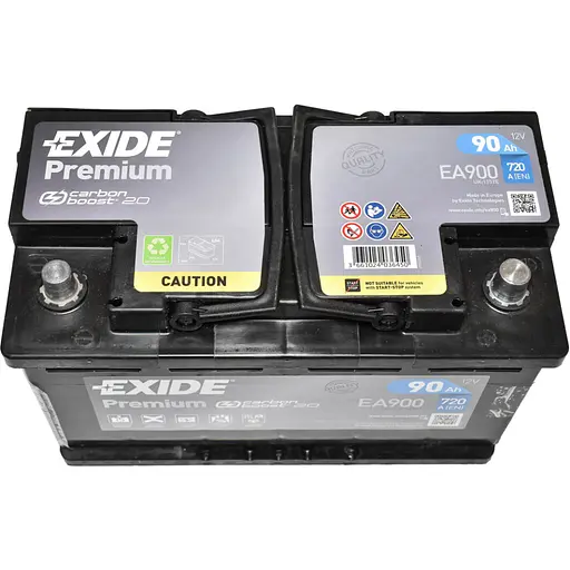 Акумулятор автомобільний EXIDE PREMIUM 90Ah Ев (-/+) 720EN (EA900) - фото 2