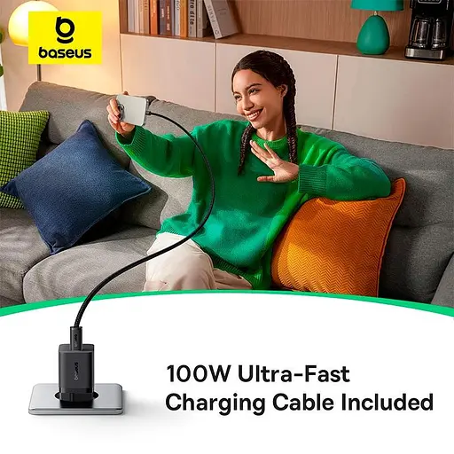 Адаптер мережевий Baseus GaN5 Fast Charger (mini) |1Type-C, 25W/3A, PD/QC| - фото 3