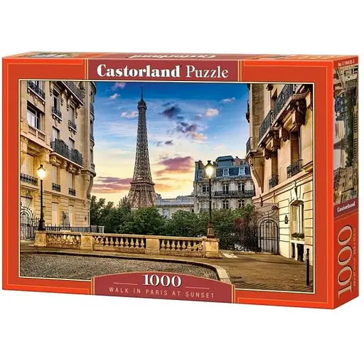 Пазл Castorland Прогулка по Парижу на закате 1000 эл. (C-104925)