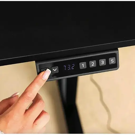 Компьютерный стол с регулируемой высотой Di Volio Rapalo черный - фото 5