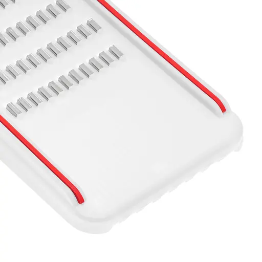 Тертка пластмасова для моркви по-корейськи та для нарізки соломкою овочів 26.5х10 см, Kitchette Білий 86818 - фото 5