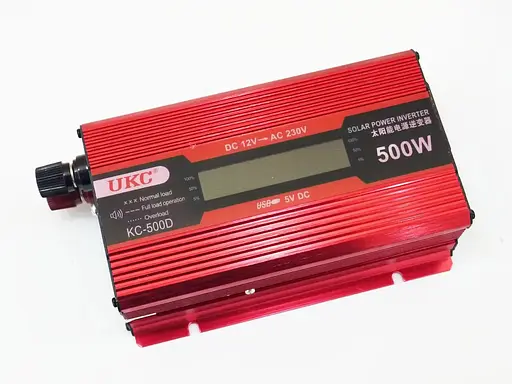 Преобразователь постоянного тока 500W SSK AC/DC инвертор для автомобиля 12В-220В с LCD-дисплеем - фото 4