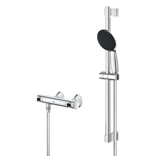 Комплект смесителей для душа с термостатом Grohe QuickFix UA202503TS, Хром - фото 7