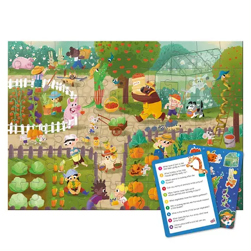 Детский виммельпазл "Лето в деревне" DoDo Toys 300659, 60 элементов - фото 3