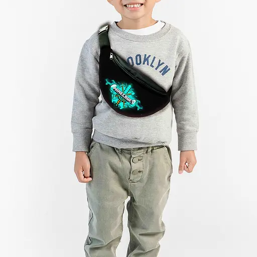 Сумка-бананка дитяча майнкрафт "Minecraft" з принтом ,32х15см,сумка для хлопчика через плече (00143)