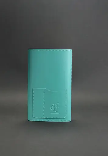 Жіночий шкіряний блокнот (Софт-бук) 2.0 бірюзовий - фото 4