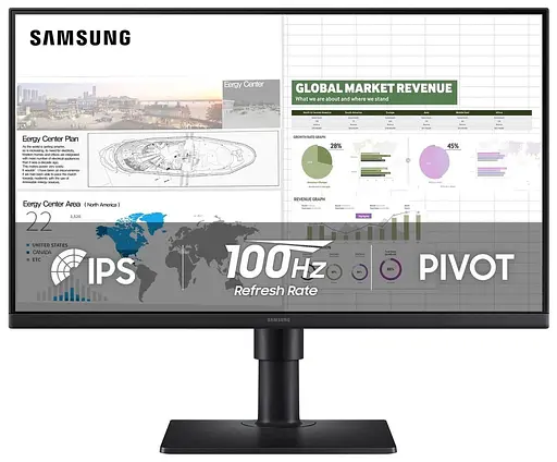 Монітор 24" Samsung LS24D400GAIXCI FHD IPS 100Hz (LS24D400GAIXUA) - фото 1