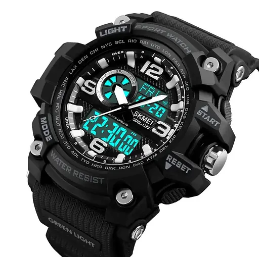 Чоловічий годинник Skmei Del 1283 Чорний - фото 3