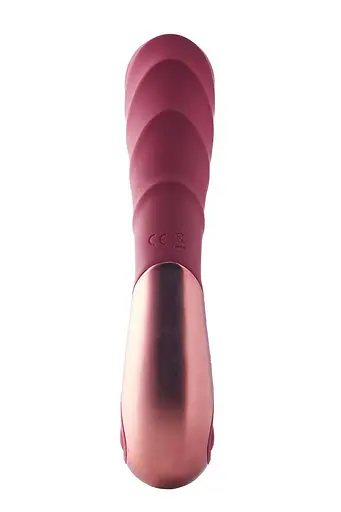 Вибратор Dreamtoys Dinky Duo Vibrator Jimmy K 19.4 см бордовый - фото 2