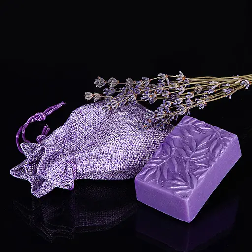 Мыло Hand Made лавандовое ручной работы Листья 85 г (1054-02) - фото 2