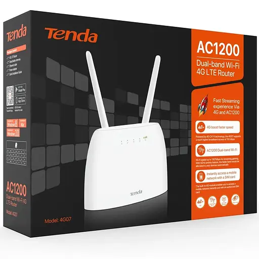 Бездротовий 3G/4G маршрутизатор Tenda 4G07 - фото 9