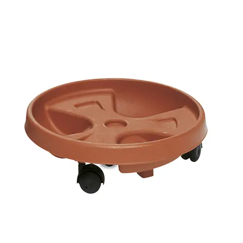 Поддон пластиковый Roller, 30-25 см круглый с роликами (11300)