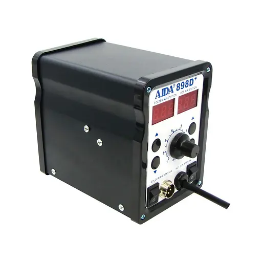 Паяльная станция Aida 898D+ бескомпрессорная, фен, паяльник с нагревательным элементом Hakko - фото 3