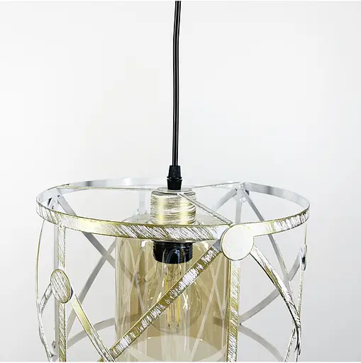 Світильник Loft в позолоченому круглому каркасі Line.F Колір плафона Графітовий - фото 6