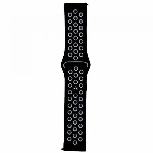 Ремінець Nike Sport 22 мм Watch Gear S3/Xiaomi Amazfit Чорний/Grey - фото 1