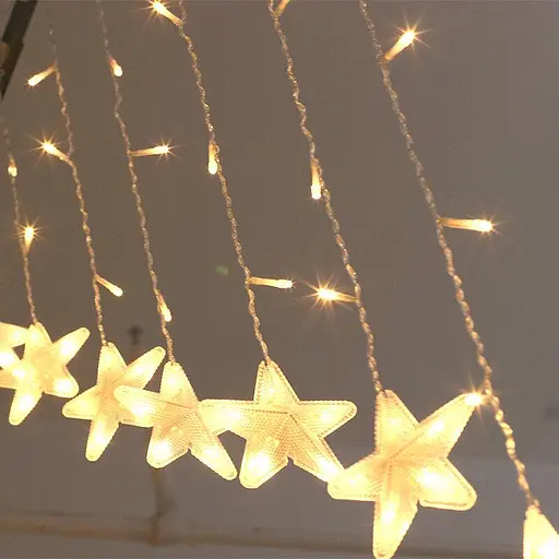 Гирлянда штора Sun Lamp Звездочки 136 led 3 м - фото 4