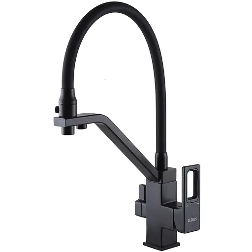 Смеситель для кухни под осмос Globus Lux Lazer GLLR-0900-10-01 000024676 Черный матовый - фото 1
