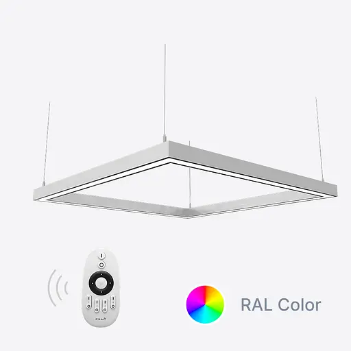 Димуємий світлодіодний світильник X-LED 80ВТ квадрат ral (440*440*43) LSNK-80dc - фото 1