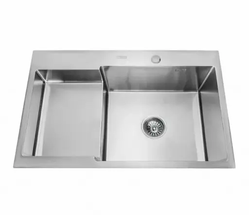 Мойка кухонная Kraft Handmade HS7848 AR правая + корзина 780х480х230х3 мм 30412 - фото 1