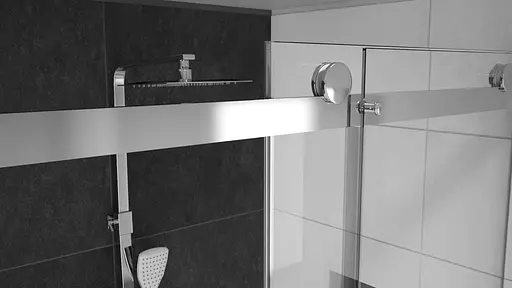 Душевая кабина Rea Nixon 80x140 P chrome REA-K5010 + REA-K5007, Правая, прозрачная, хром - фото 3