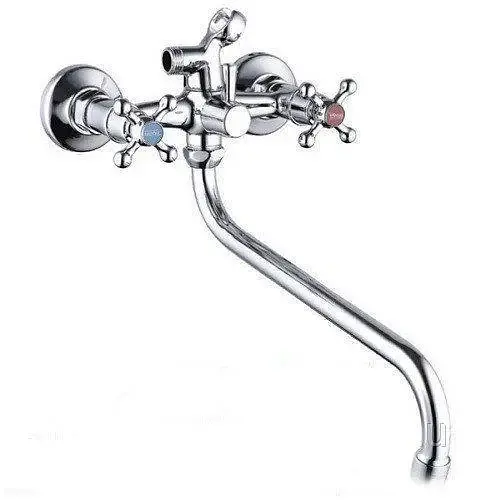 Змішувач для ванни Zegor DМX7-А605 двовентильний з душовим набором Хром 30412 - фото 2