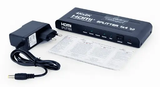 Разветвитель HDMI сигнала Cablexpert DSP-4PH4-02 Черный на 4 порта HDMI V1.4 до 20 м - фото 3