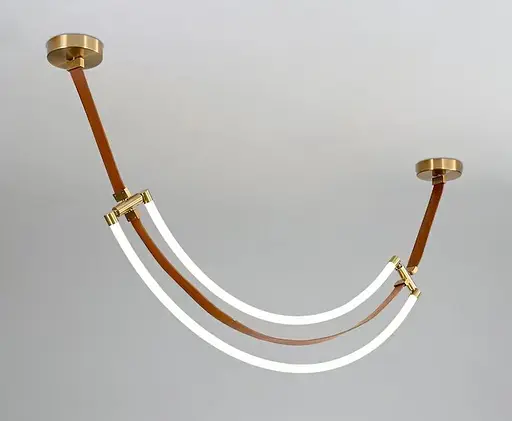 Люстра подвесная светодиодная VALESO THD63224-1200 45W коричневая