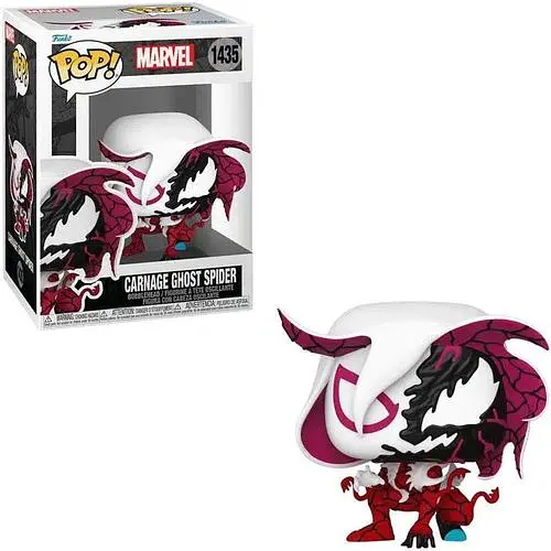 Фигурка Funko Pop Марвел Карнаж Гвен Стейси Marvel Carnage Ghost Spider 10 см FP M CCS 1435 - фото 1