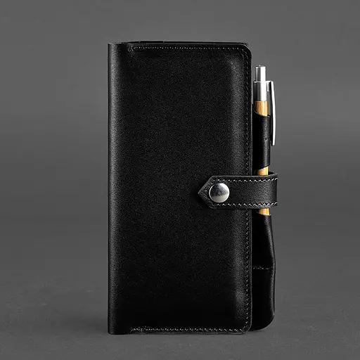 Шкіряний тревел-кейс 4.0 Угольно-чорний - фото 6