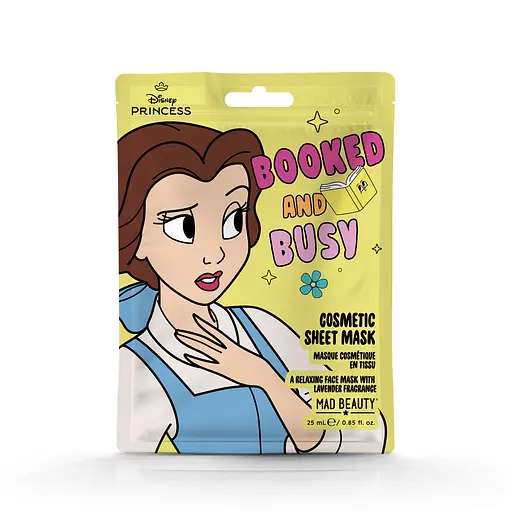 Тканевая косметическая маска для лица Mad Beauty Принцессы Дисней Бель 25 мл - фото 1