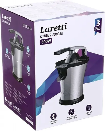 Соковижималка для цитрусових Laretti цитрус-прес LR-FP7413 UA - фото 5