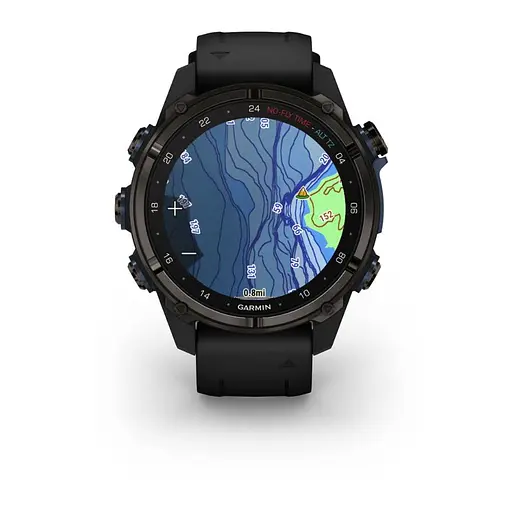 Спортивные часы Garmin Descent Mk3i – 43 mm Carbon Gray DLC Titanium w. Black Silicone Band (010-02753-10/11) - фото 6