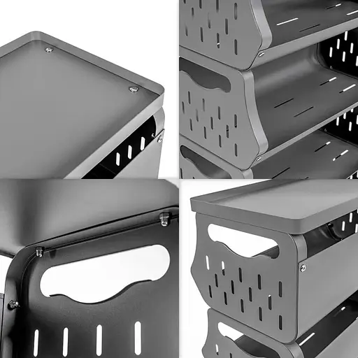 Стелаж для зберігання Wall Sticker SW-00002260 універсальний чотириярусний 60х30х77 см - фото 4