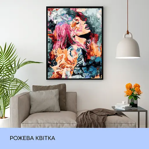 Набор для росписи "Розовый цветок" 40*50 см - фото 3