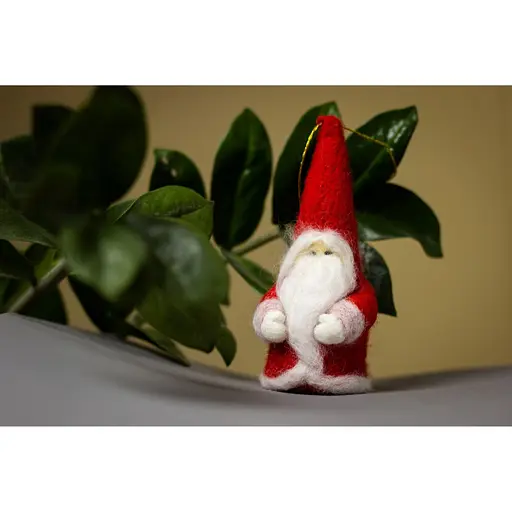 Дитячий набір творчості Валяння «Санта Клаус» ВАЛ-006 натуральна вовна - фото 6