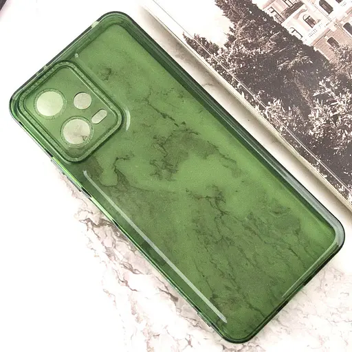 Чохол TPU Starfall Clear для Xiaomi Poco X5 5G / Redmi Note 12 5G Зелений - фото 4