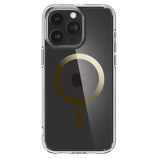 Чохол Spigen Ultra Hybrid MagFiдля iPhone 15 Pro (6.1") Gold ACS06718 прозорий протиударний - фото 3