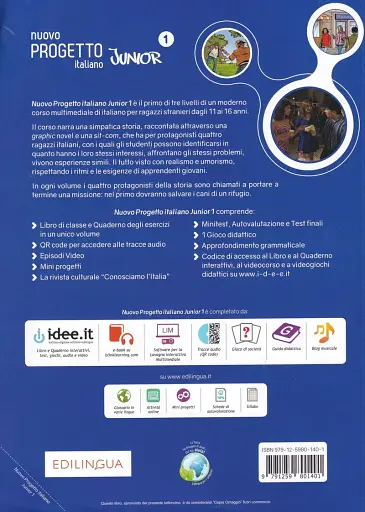Progetto Italiano Junior Nuovo 1. Libro & Quaderno + audio + video (QR code) - фото 2