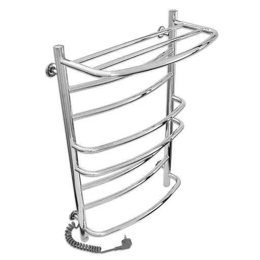 Электрический полотенцесушитель Laris Евромикс П8 500x800 Е с полкой сенсор S3 левый 73207692, Хром, Левое, Электронный - фото 3