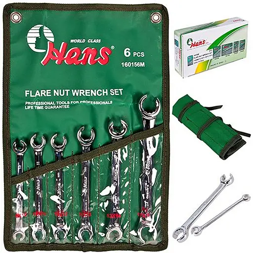 Набір ключів Hans 8-19 мм 6 предметів (160156M) - фото 5