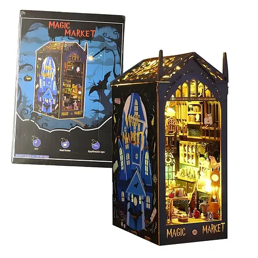 3D конструктор Бук Нук Magic Market своїми руками, світлові ефекти