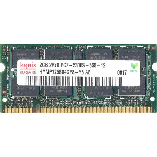 Оперативна пам'ять для ноутбука Hynix SO-DIMM DDR2 2GB 667MHz PC2-5300 Б/В