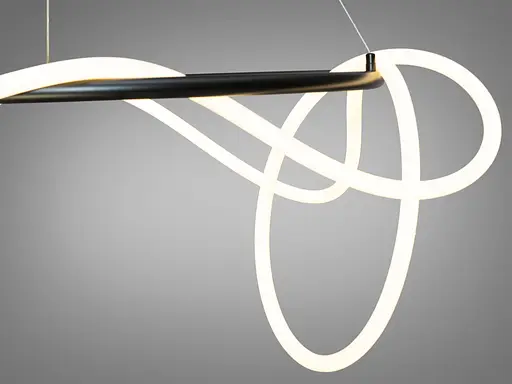 Солідна, стримана, сучасна світлодіодна люстра шланг потужністю 32W, кол - фото 3