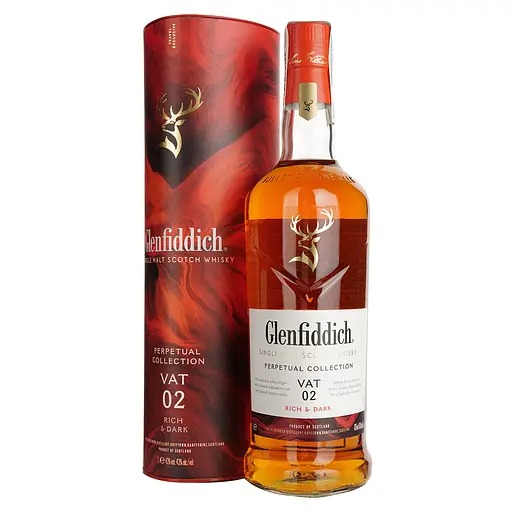 Віскі Glenfiddich Perpetual collection vat 02 43% 1 л в подарунковій упаковці