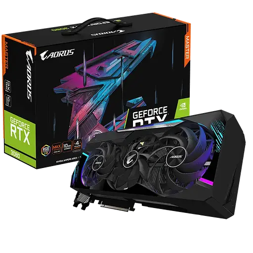 Відеокарта GIGABYTE AORUS GeForce RTX 3080 MASTER 10G (GV-N3080AORUS M-10GD)